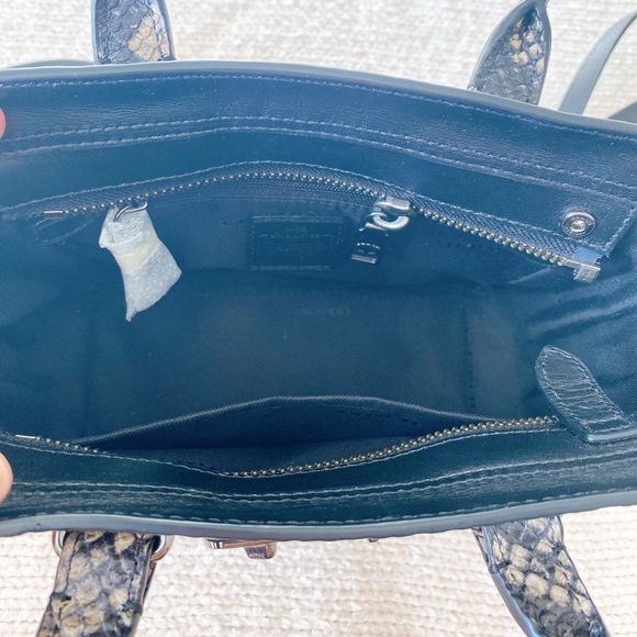 Coach Swagger 21 Snake Embossed Satchel Crossbody Bag - Picture 9 of 11